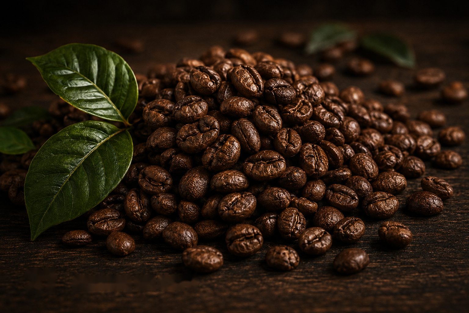 Premium roasted coffee beans