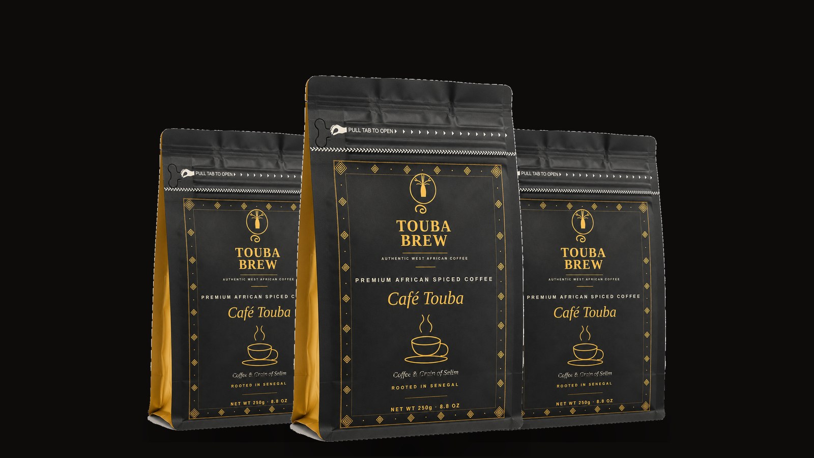 3-Pack Discovery Bundle — TOUBABREW premium African spiced coffee